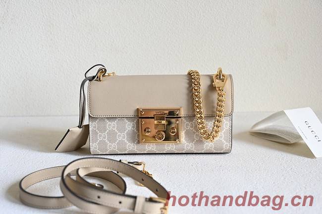 GUCCI PADLOCK MINI SHOULDER BAG 735103 Beige