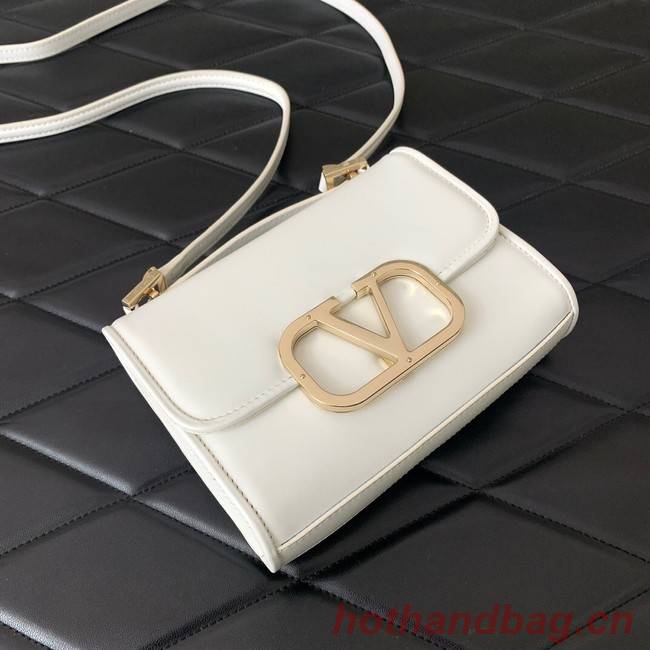 VALENTINO LOCO calf leather mini 0167 white