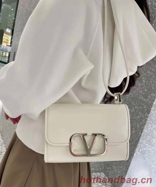 VALENTINO LOCO calf leather mini 0167 white