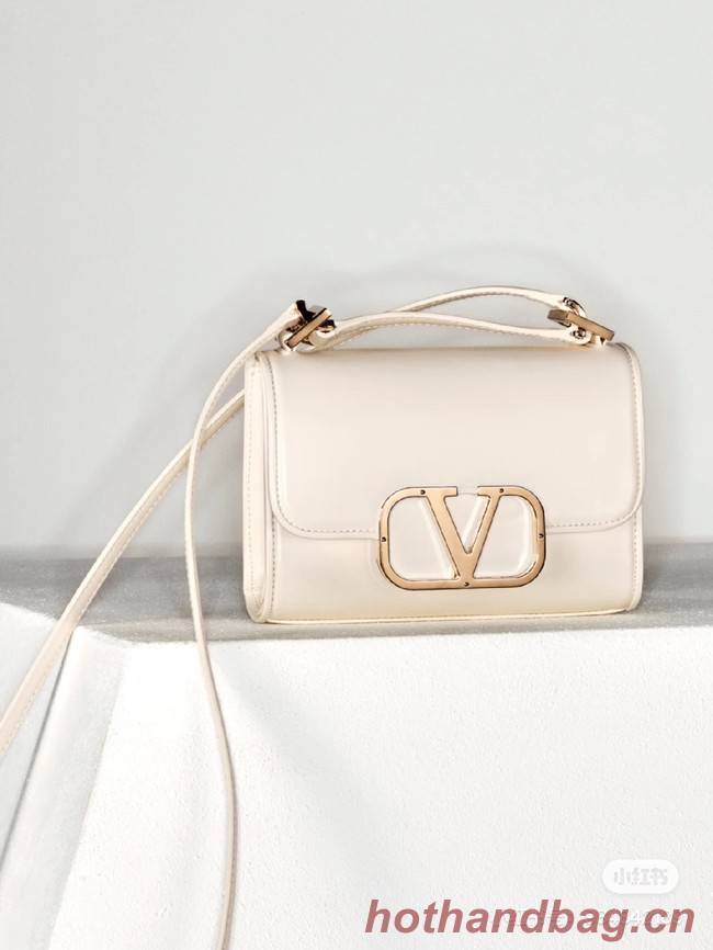 VALENTINO LOCO calf leather mini 0167 white