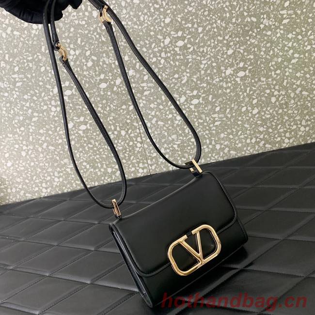 VALENTINO LOCO calf leather mini 0167 black