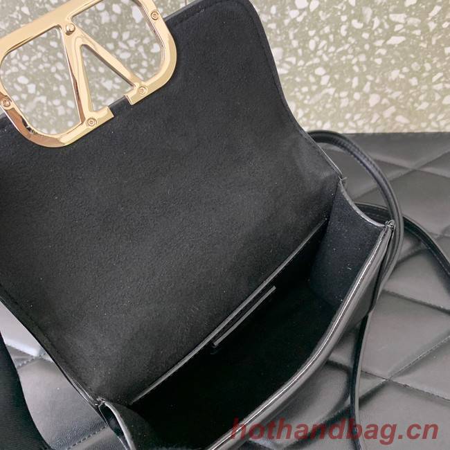 VALENTINO LOCO calf leather mini 0167 black