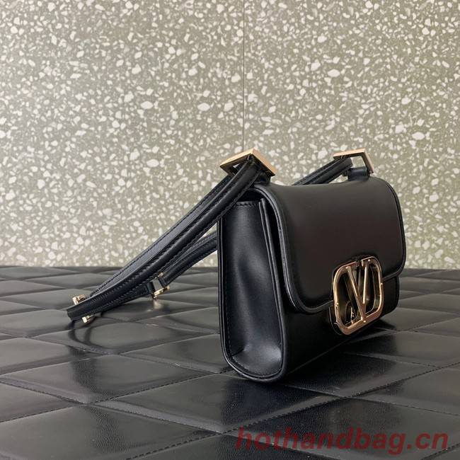 VALENTINO LOCO calf leather mini 0167 black