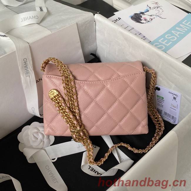 Chanel SMALL FLAP BAG AS3984 pink