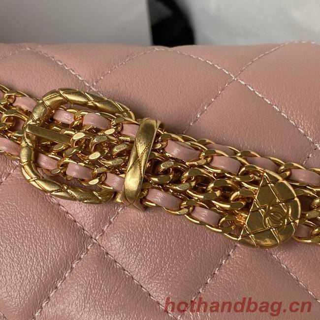 Chanel SMALL FLAP BAG AS3984 pink