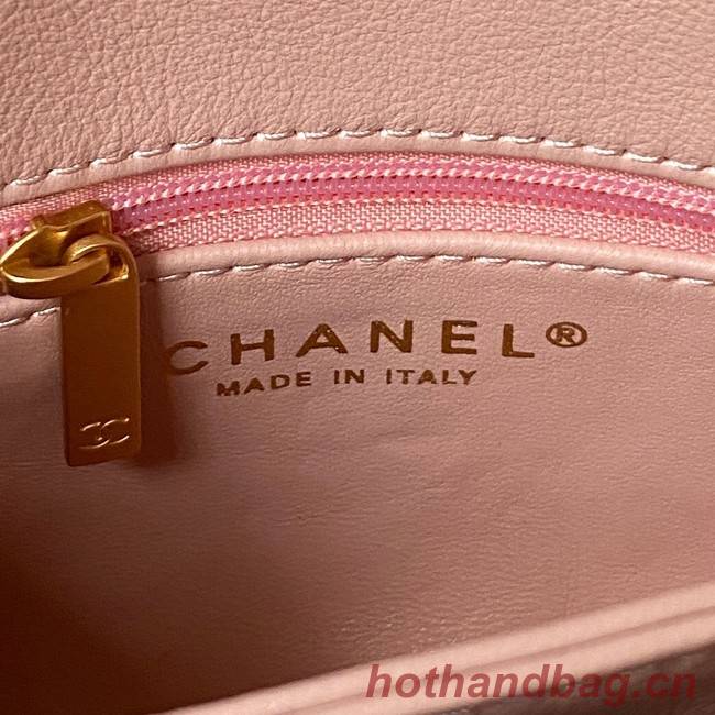 Chanel SMALL FLAP BAG AS3984 pink