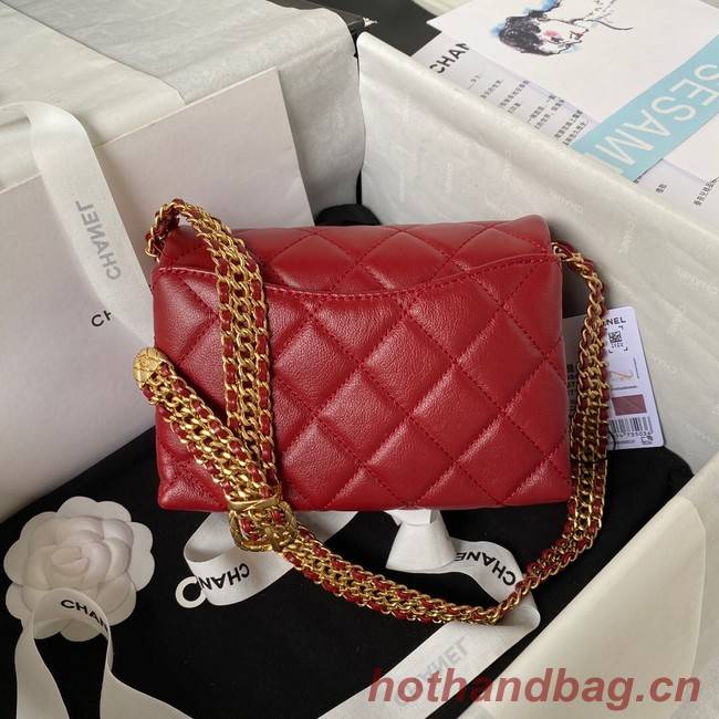 Chanel SMALL FLAP BAG AS3984 red