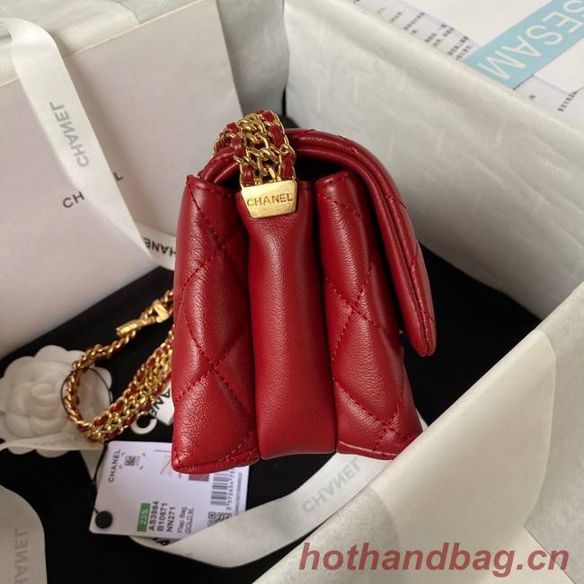 Chanel SMALL FLAP BAG AS3984 red