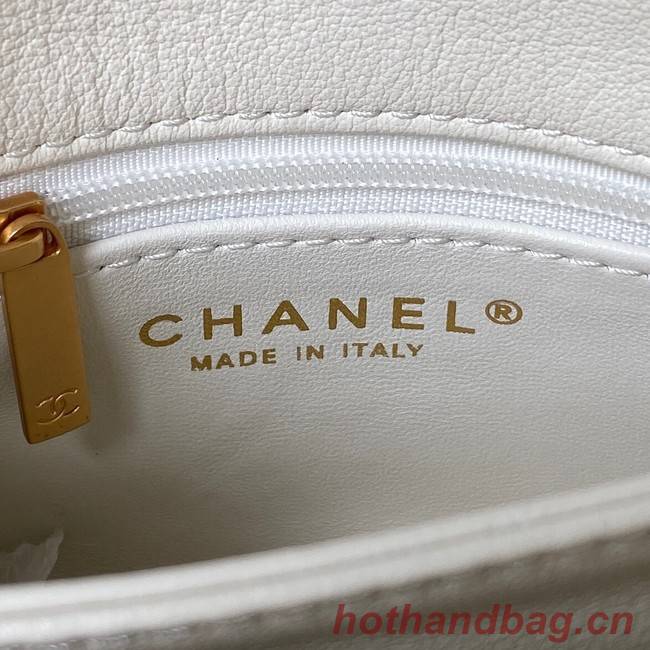 Chanel SMALL FLAP BAG AS3984 white