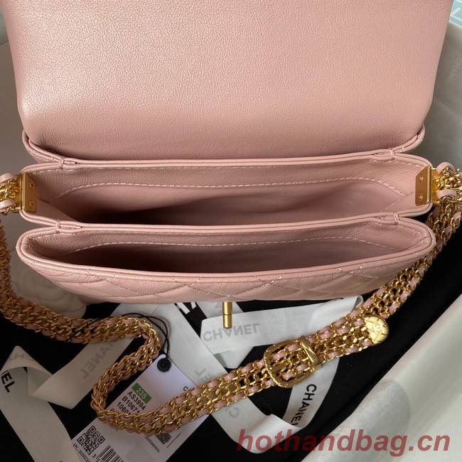 Chanel SMALL FLAP BAG AS3994 pink