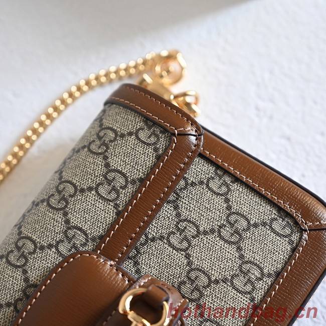 GUCCI HORSEBIT 1955 MINI BAG 752002 BROWN