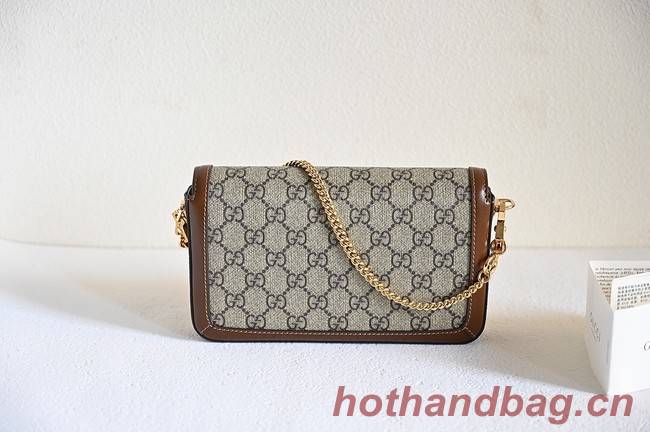 GUCCI HORSEBIT 1955 MINI BAG 752002 BROWN