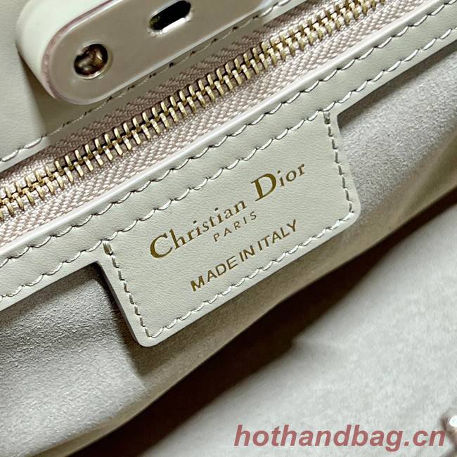 MEDIUM DIOR KEY BAG Apricot Box Calfskin M1843OBEQ