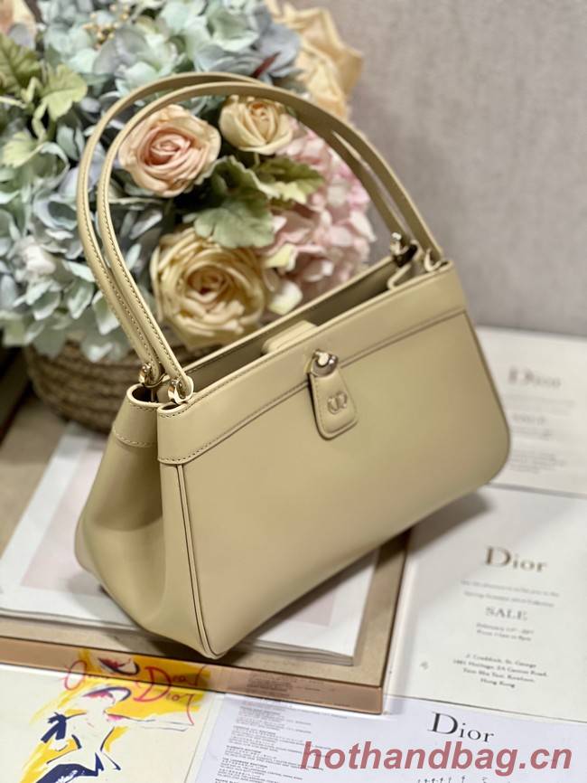 MEDIUM DIOR KEY BAG Apricot Box Calfskin M1843OBEQ