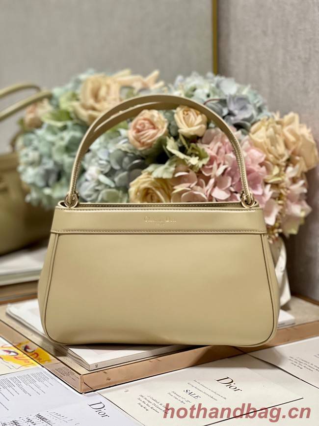 MEDIUM DIOR KEY BAG Apricot Box Calfskin M1843OBEQ