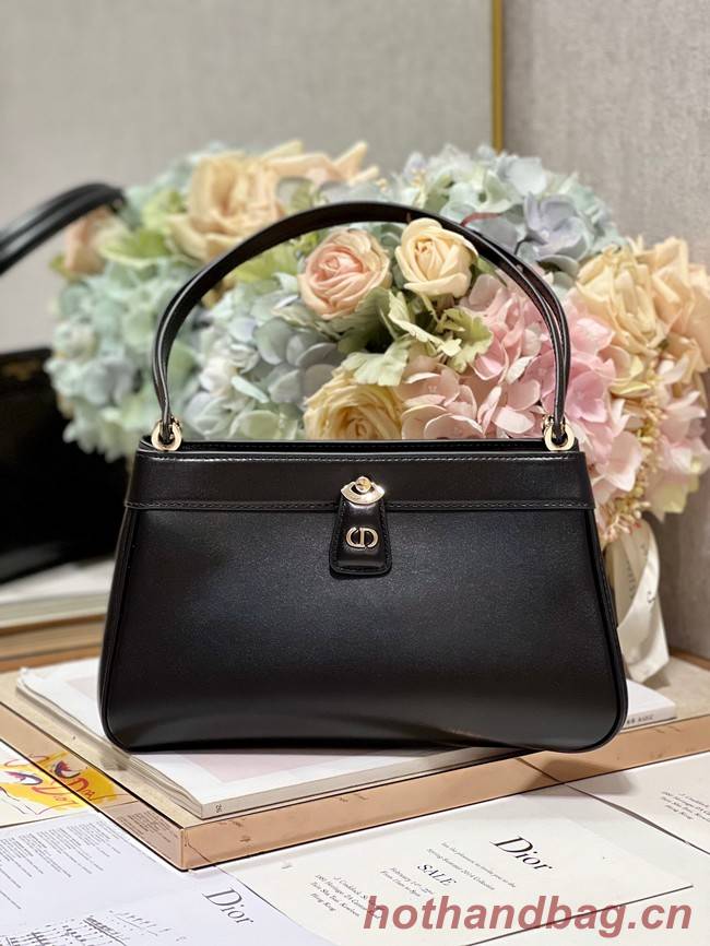 MEDIUM DIOR KEY BAG Black Box Calfskin M1843OBEQ