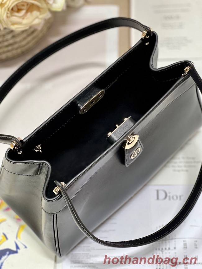 MEDIUM DIOR KEY BAG Black Box Calfskin M1843OBEQ