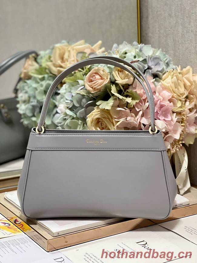 MEDIUM DIOR KEY BAG gray Box Calfskin M1843OBEQ