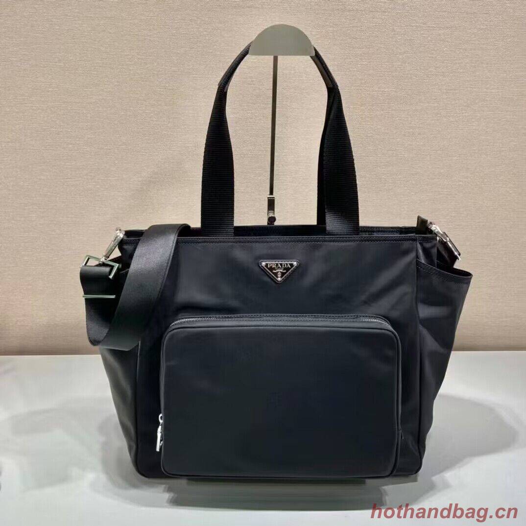 Prada Re-Nylon Tote Shopping Mami Bag 1BG102 Black