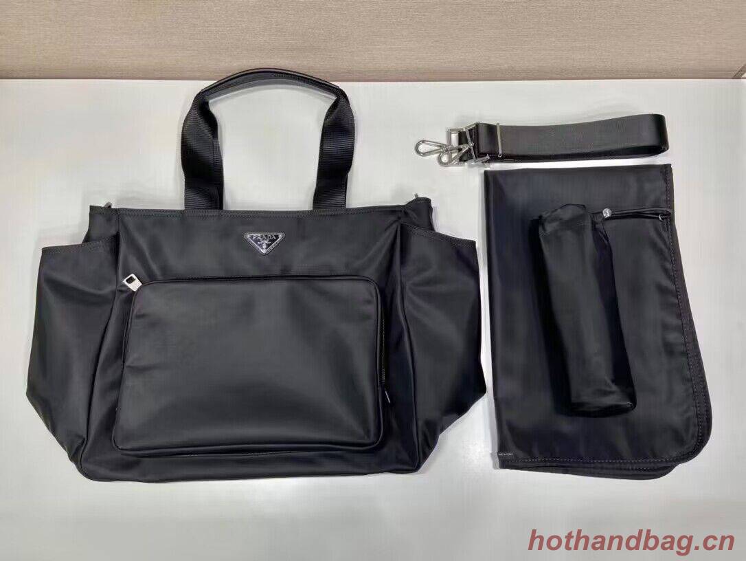 Prada Re-Nylon Tote Shopping Mami Bag 1BG102 Black