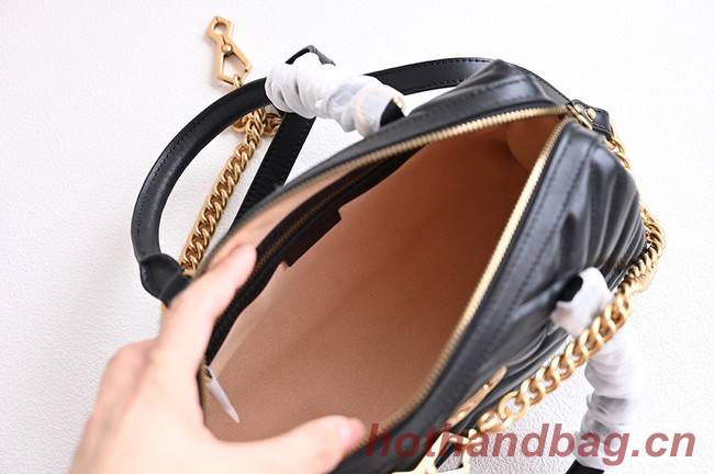 GUCCI GG MARMONT SMALL TOP HANDLE BAG 746319 black