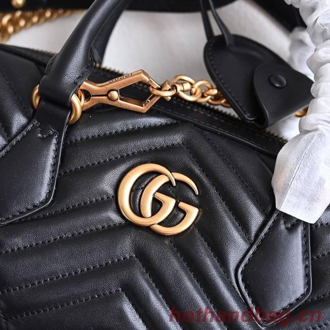 GUCCI GG MARMONT SMALL TOP HANDLE BAG 746319 black