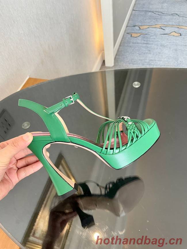 Gucci WOMENS PLATFORM SANDAL heel height 11CM 93561-5