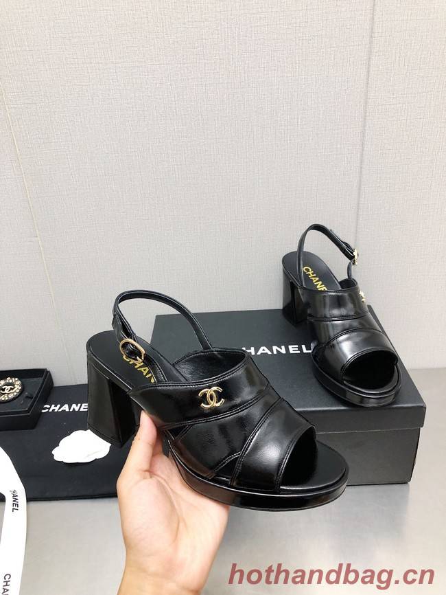 Chanel WOMENS SANDAL heel height 7.5CM 93562-11