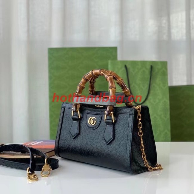 GUCCI DIANA SMALL SHOULDER BAG 735153 Black