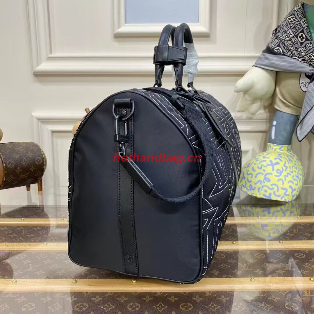 Louis Vuitton Monogram Keepall 45 M46441 Black