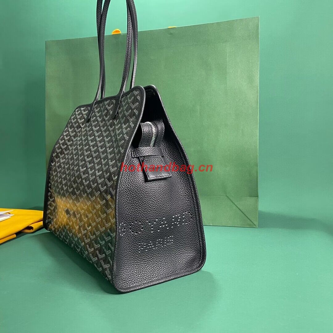 Goyard Hardy 2 Original Calfskin Leather Pet Bag 20299 Black