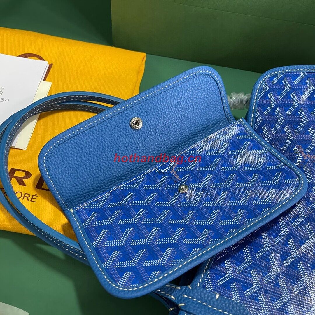 Goyard Hardy 2 Original Calfskin Leather Pet Bag 20299 Blue