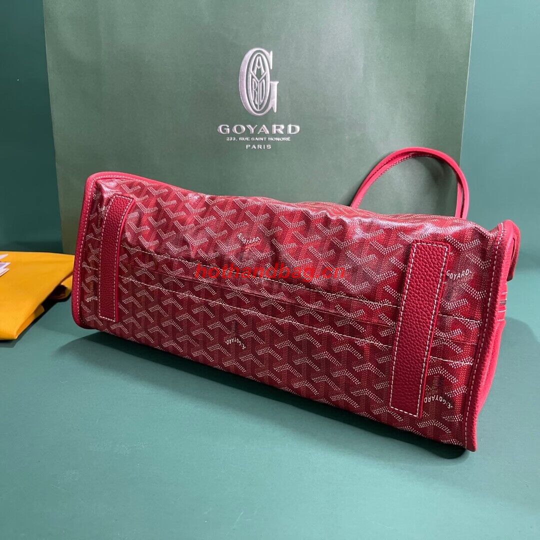 Goyard Hardy 2 Original Calfskin Leather Pet Bag 20299 Red