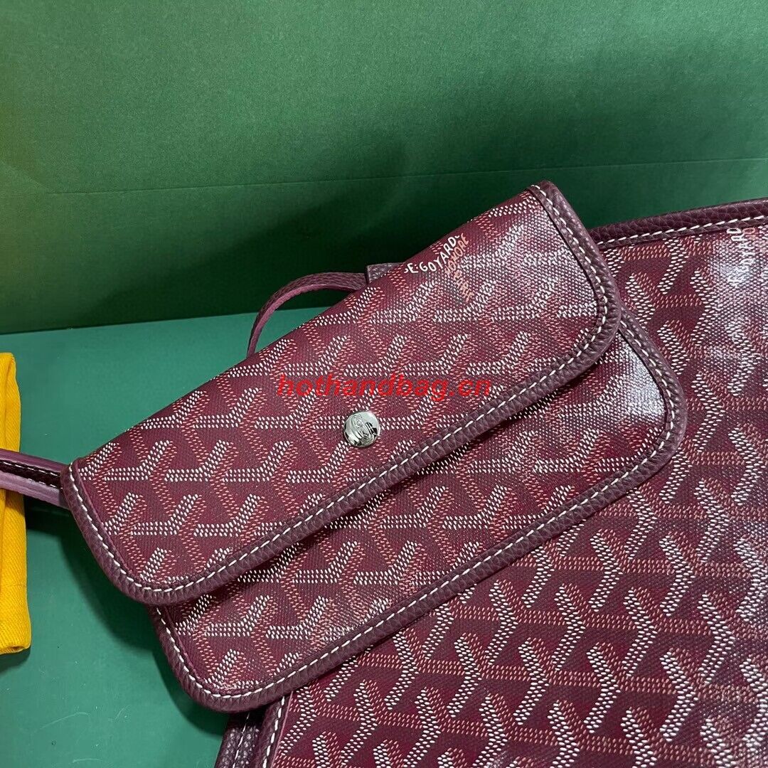 Goyard Hardy 2 Original Calfskin Leather Pet Bag 20299 Wine