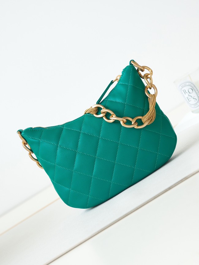 CHANEL HOBO HANDBAG AS4220 blue