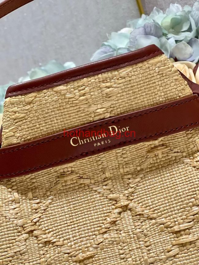 MEDIUM CEST DIOR BAG Natural Cannage Raffia M2271UM