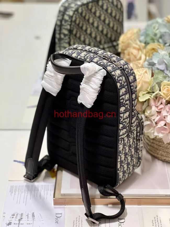 Dior Essentials RIDER BACKPACK Beige and Black Dior Oblique Jacquard 1VOBA087YKY