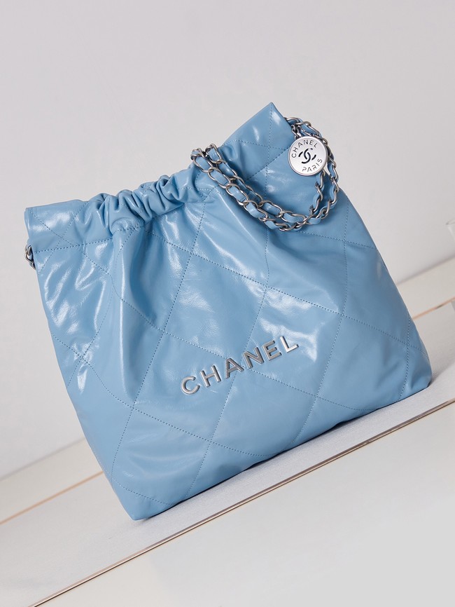 CHANEL 22 HANDBAG AS3260 Blue