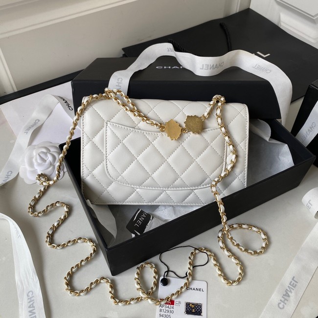 Chanel MINI FLAP BAG AP3424 white