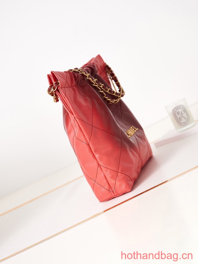 CHANEL 22 HANDBAG AS3261 red