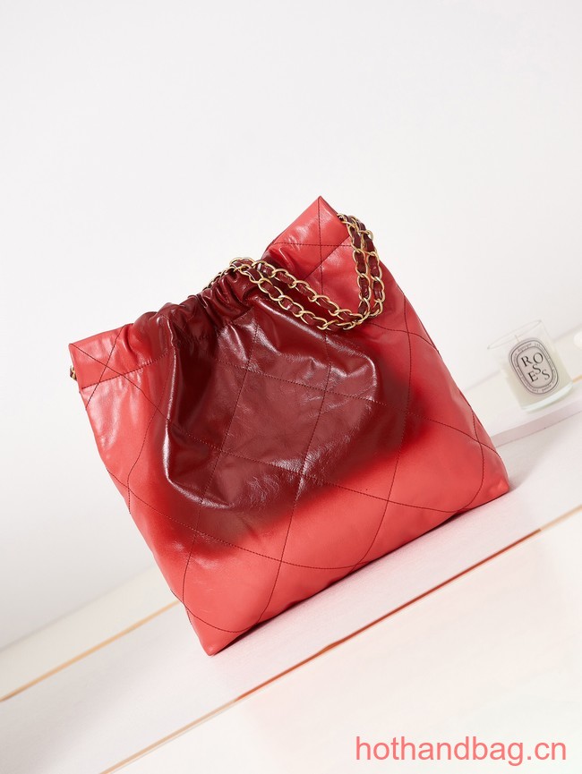 CHANEL 22 HANDBAG AS3261 red