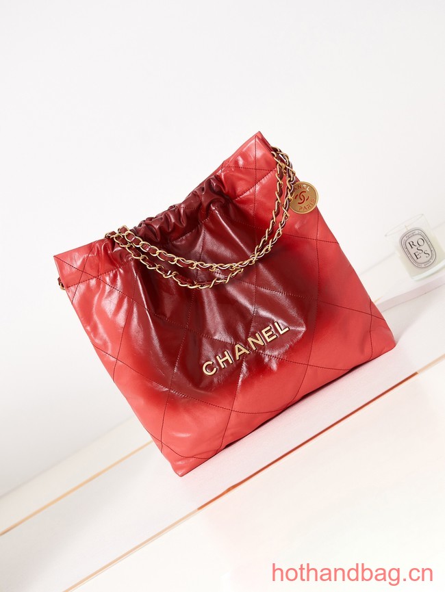 CHANEL 22 HANDBAG AS3261 red