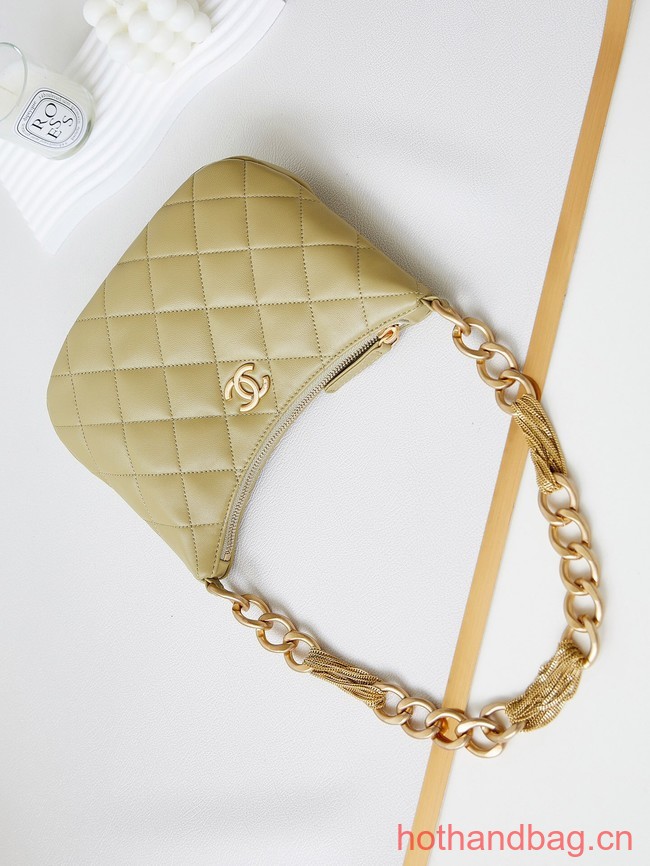 CHANEL HOBO HANDBAG AS4220 Khaki