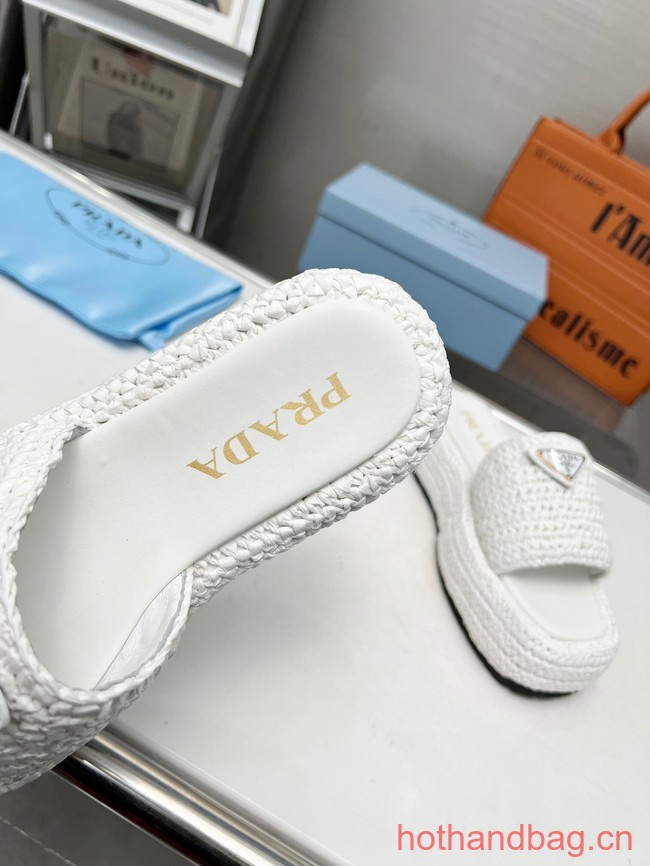 Prada Crochet flatform slides 93590-3