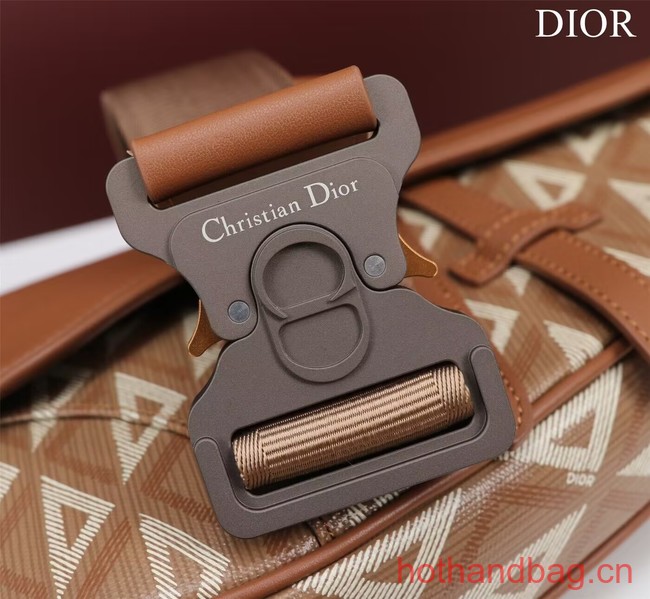 Dior Essentials SADDLE BAG Diamond Canvas 1ADPO093 brown