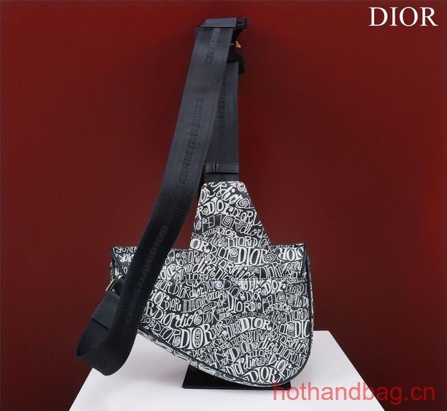 Dior Essentials SADDLE BAG Grained Calfskin 1ADPO093D WHITE