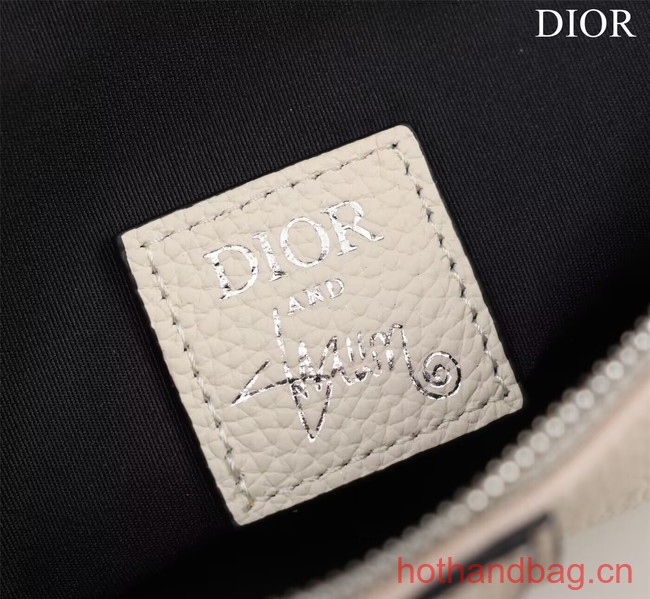 Dior Essentials SADDLE BAG Grained Calfskin 1ADPO093G WHITE