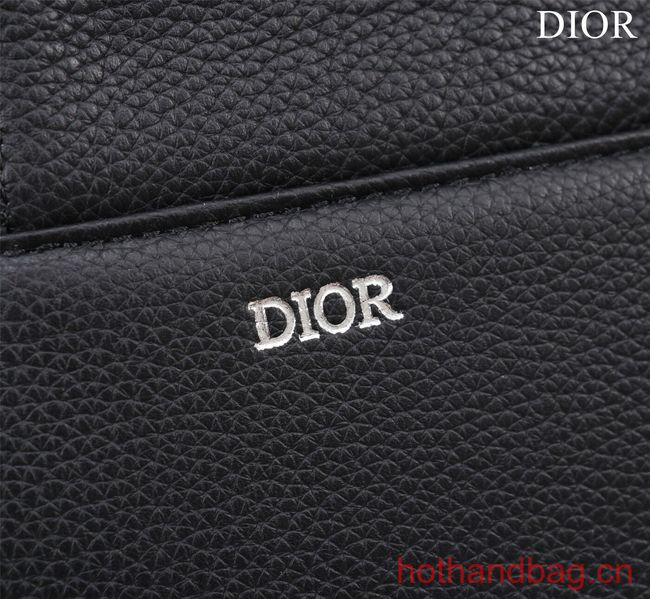 Dior Essentials SADDLE BAG Grained Calfskin 1ADPO093G BLACK