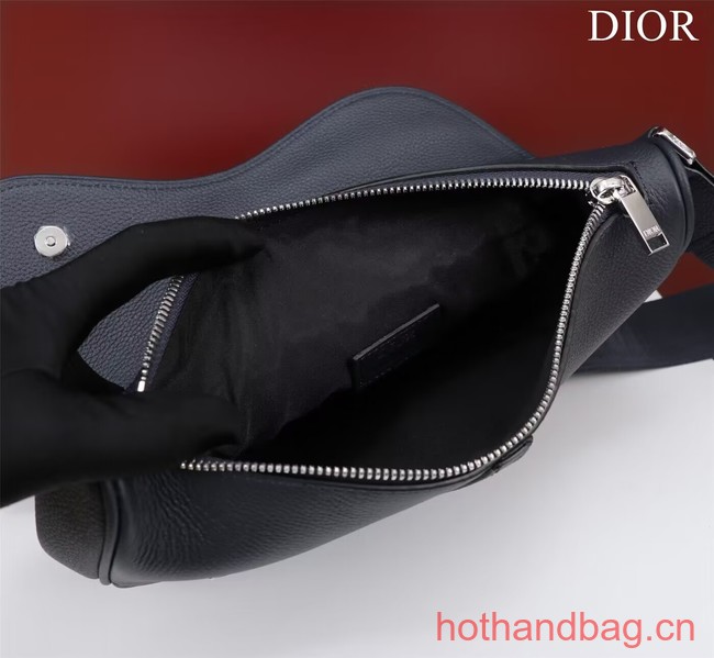 Dior Essentials SADDLE BAG Grained Calfskin 1ADPO093f-1 Royal Blue