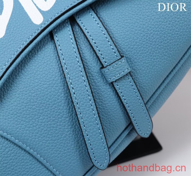 Dior Essentials SADDLE BAG Grained Calfskin 1ADPO093f-1 blue